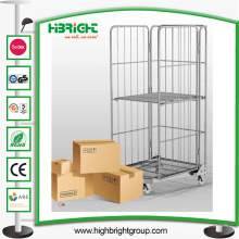 Plegable Logisitc Laundry Storage Seguridad Roll Container Trolley
